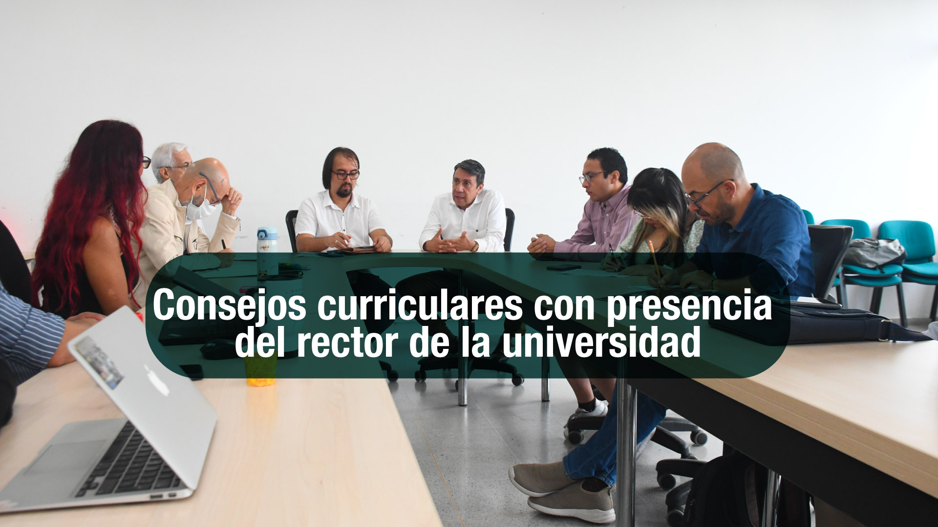 El rector se reunió con directivos, docentes y estudiantes de 4 programas