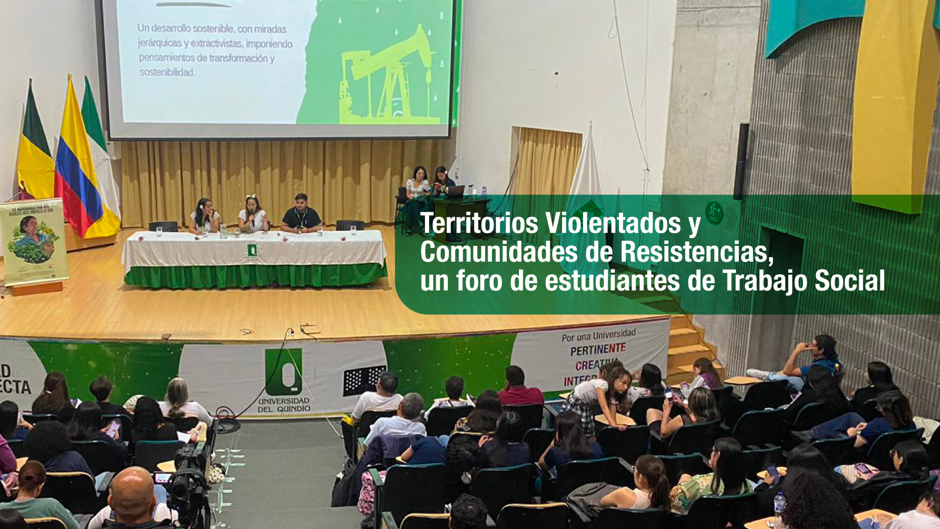 Territorios Violentados y Comunidades de Resistencias, un foro de estudiantes de Trabajo Social