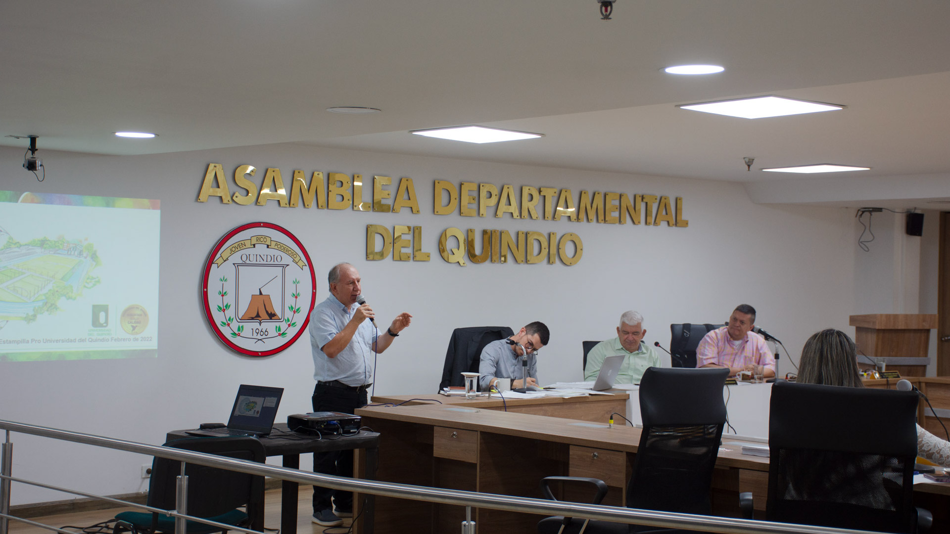 Asamblea Departamental inició socialización sobre estampilla pro Universidad del Quindío