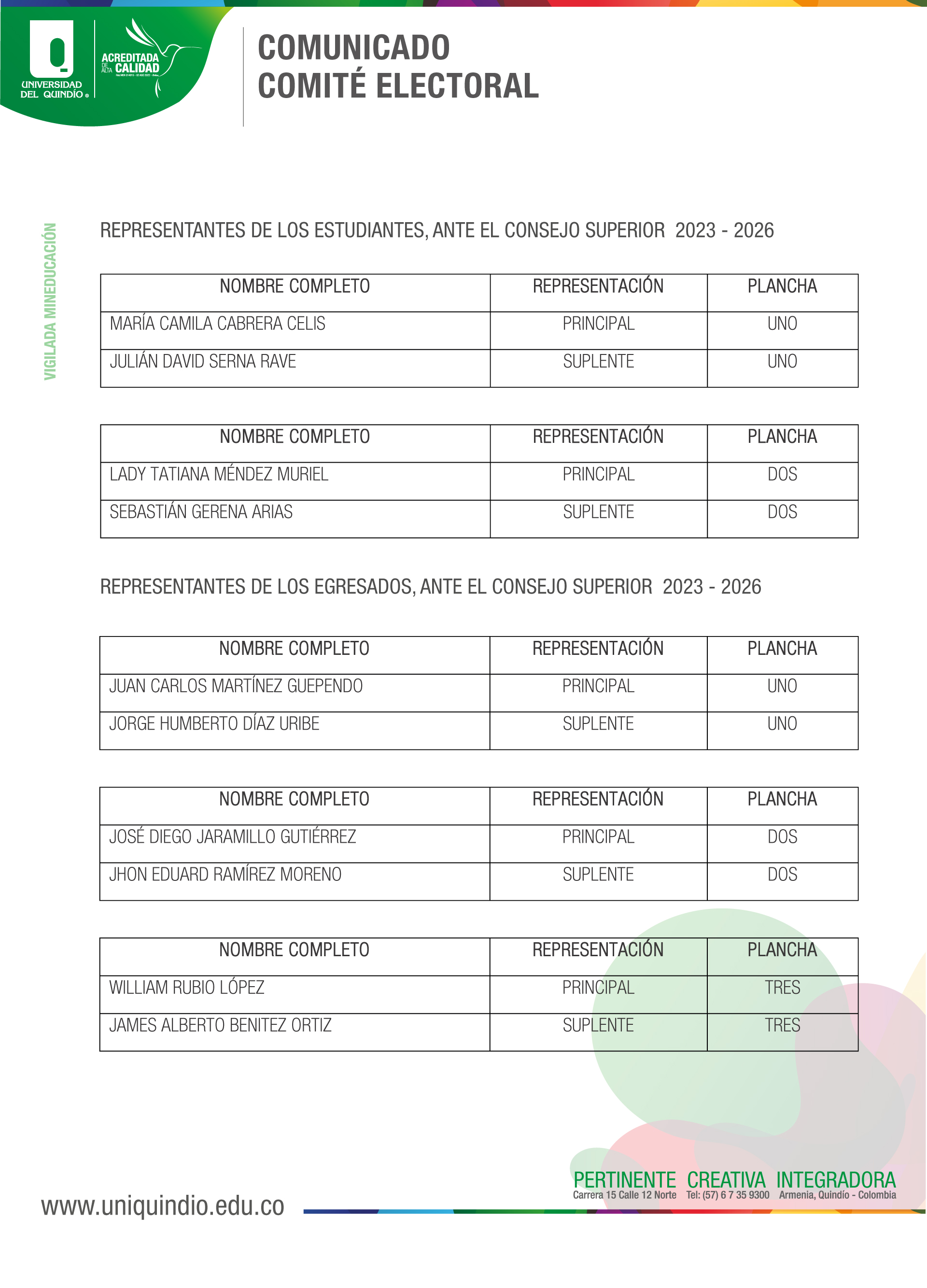 comite electoral comite electoral