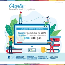 Charla Educación, territorio y políticas