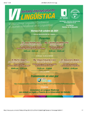 VI Jornada Internacional de Ling&uuml;&iacute;stica