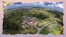 Vista aérea de la Granja Bengala de la Universidad del Quindío