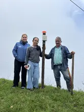 Instalación de estaciones hidroclimáticas manuales donadas por la FAO