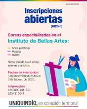 El Instituto de Bellas Artes de la Universidad del Quindío se prepara para iniciar el primer semestre del año 2026 y, por ello, ha abierto inscripciones para sus cursos especializados en Artes Plásticas, Música y Teatro. 