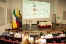 Imágenes de la última Mesa Técnica Agroclimática del Quindío, en la cual se hizo entrega oficial de las 15 estaciones hidroclimáticas que conforman la red meteorológica