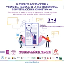 Afiche  IV Congreso Internacional y V Nacional de la Red internacional de investigación en Administración