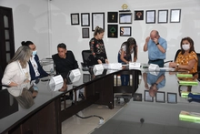 Acto de posesión de nuevos funcionarios uniquindianos el 15 de febrero de 2022