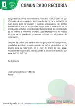 Comunicado sobre la piscina de la Universidad del Quindío