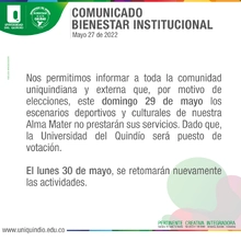 COMUNICADO BIENESTAR 27 MAYO