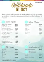 Programaci&oacute;n Dia del Graduado