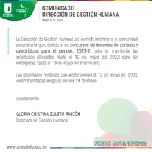 Comunicado GH