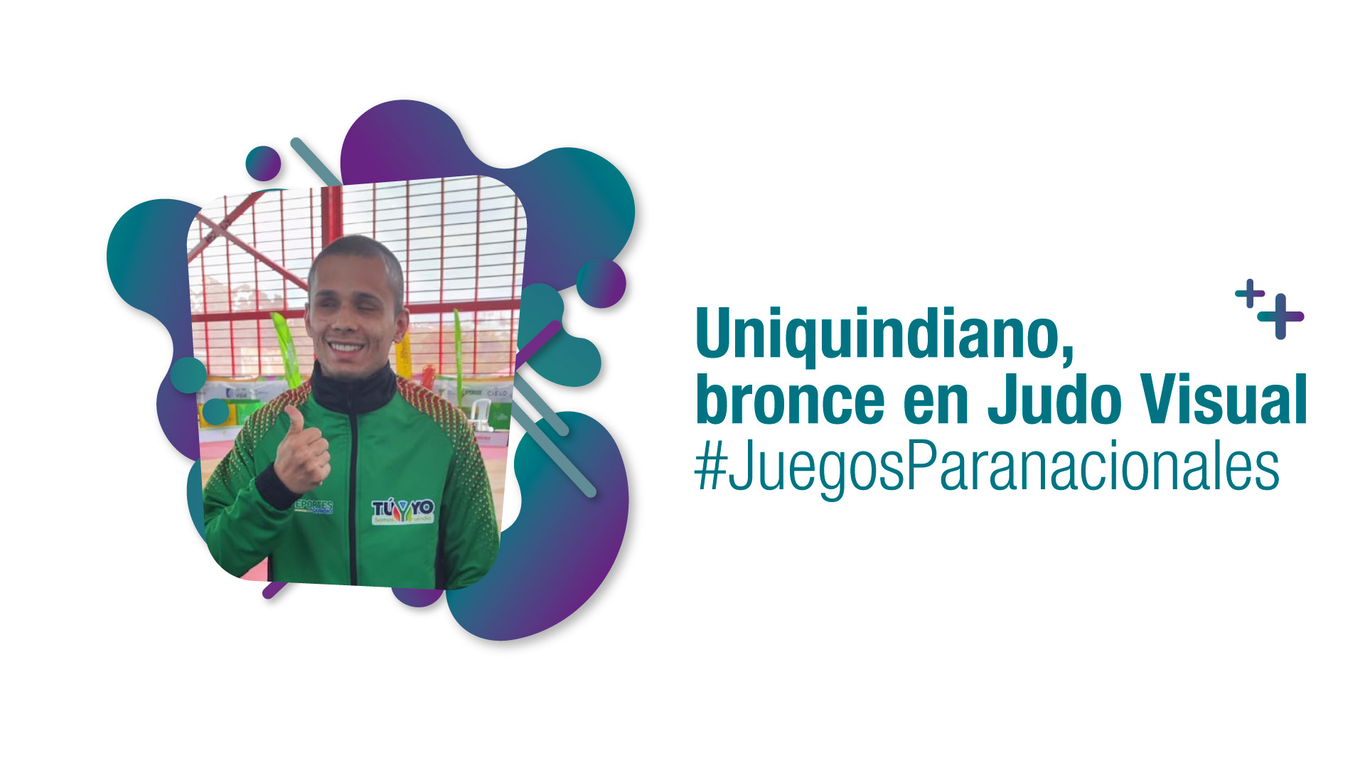 Cristian Orozco Escárraga, uniquindiano que ganó bronce en Judo Visual #JuegosParanacionales