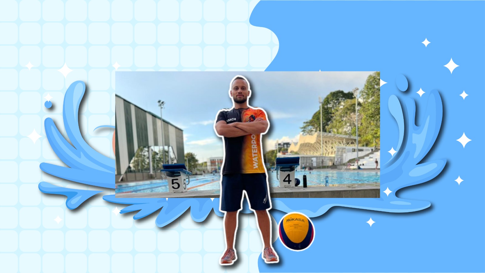 Entrenador uniquindiano representará a Colombia en torneo de Waterpolo en Chile