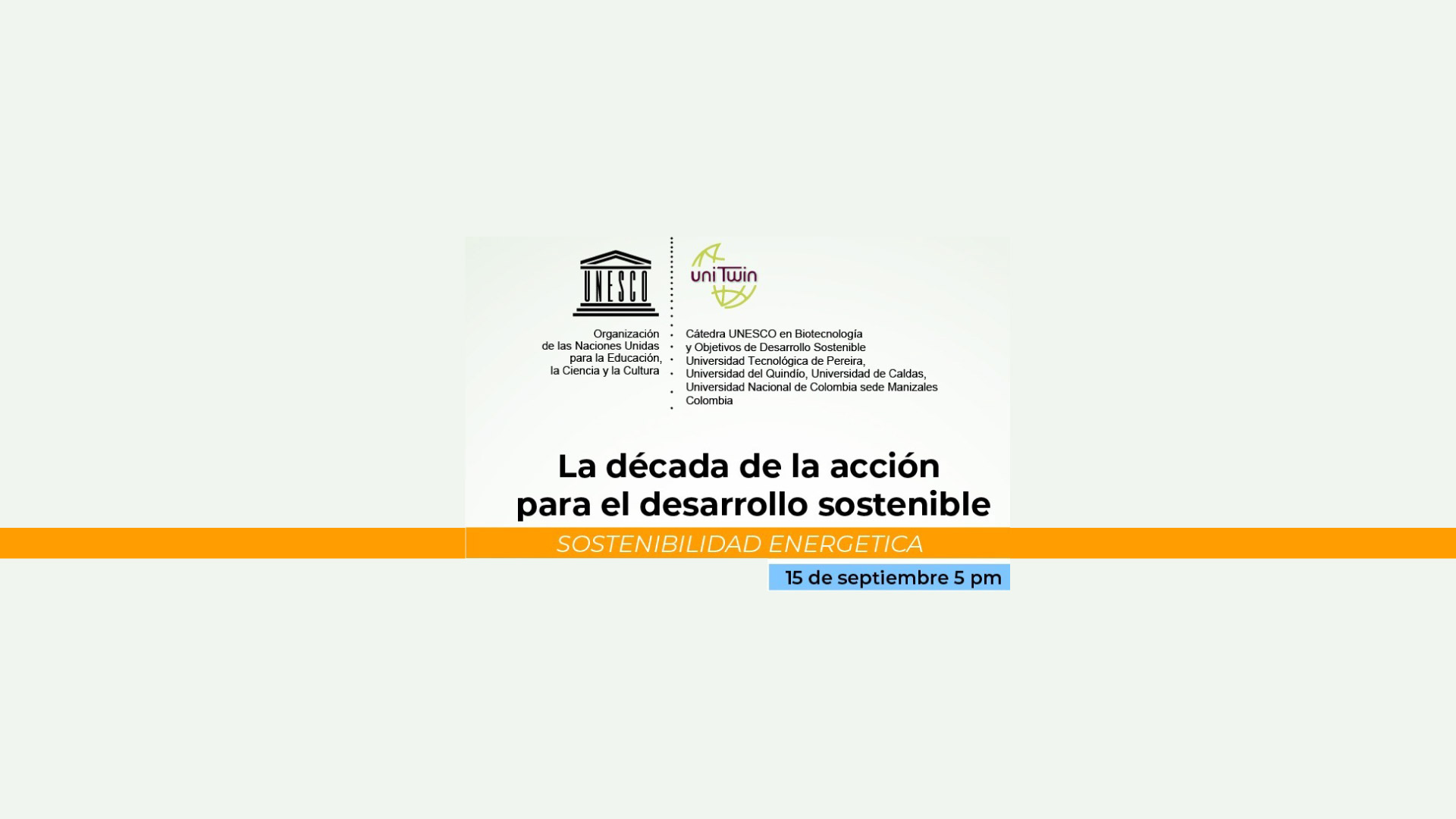 II Ciclo de Conferencias - Cátedra UNESCO