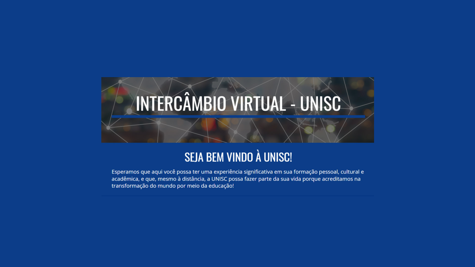 URII | A tu lado conocemos culturas | Abierta convocatoria para intercambio virtual a la UNISC en Brasil