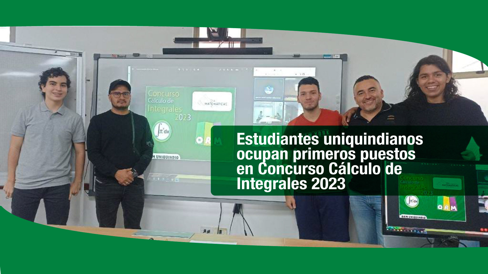 Estudiantes uniquindianos ocupan primeros puestos en Concurso Cálculo de Integrales 2023