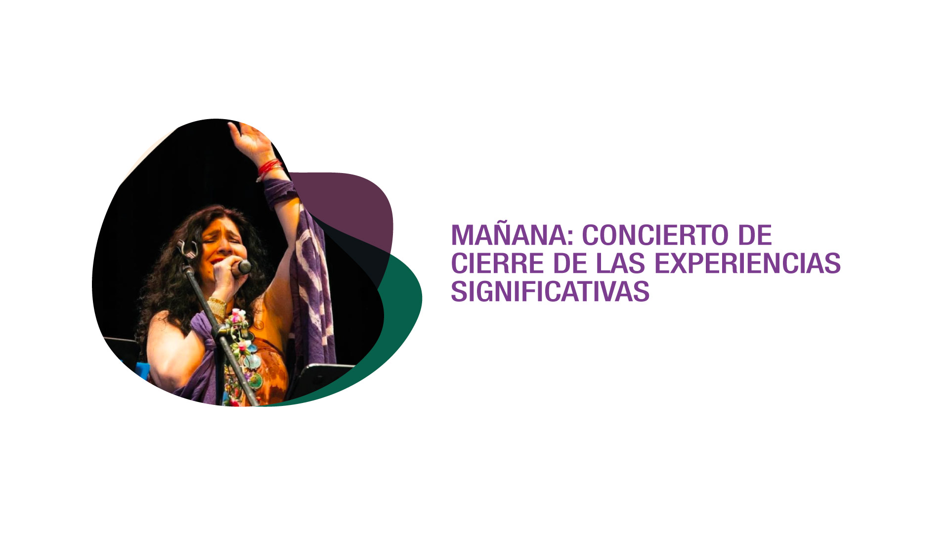 Martha Elena Hoyos en concierto de clausura de las Experiencias Significativas